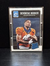 Panini Donruss Optic Rated Rookie Devontae Booker #166 Denver Broncos