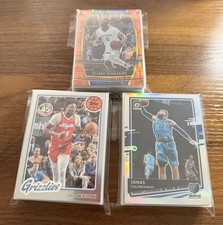 3 NBA Grizzlies Team Packs- 75 Cards Total- Look For RCs, Inserts &amp; Parallels!
