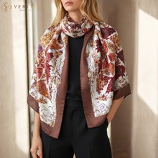 RARE VINTAGE HERMES Silk Scarf "Pythagore" Carre 90 by Francoise de la Perriere