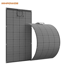 Fiberglass Flexible Solar Panel 100 200 400 watt for Camping Home Boat Rv Roof