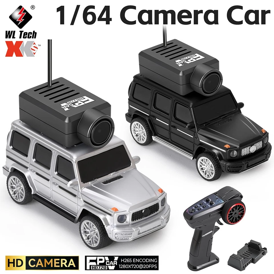 WLtoys 6406 6406C RC Rennwagen 1:64 Mini 720P Kamera Auto 2,4G APP Steuerung - Bild 2 von 4