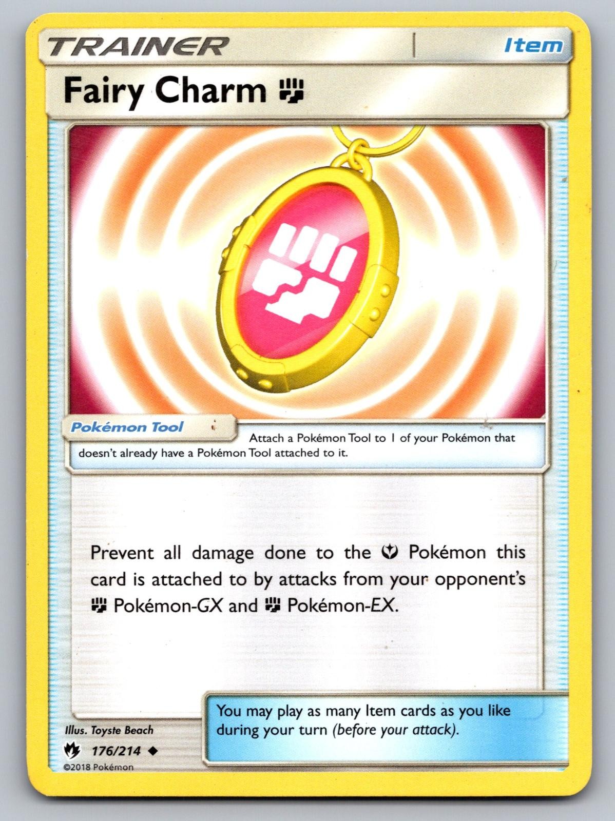 Fairy Charm Fighting 176/214 Lost Thunder Pokemon Lightly Played
