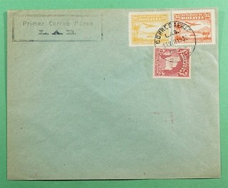 DR WHO 1930 BOLIVIA FIRST FLIGHT L.A.B. SUCRE TO COCHABAMBA R93805