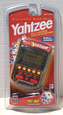 Electronic Yahtzee - 1999 - Hasbro - Handheld Game - NOS - Sealed Retail Package