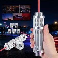 650nm Red Laser Pointer Pen Visible Beam Dot Light  5 Caps