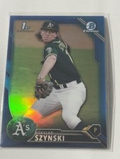 2016 Skylar Szynski Bowman Chrome Blue Refractor BASEBALL SN #/150 #BDC-41 A's