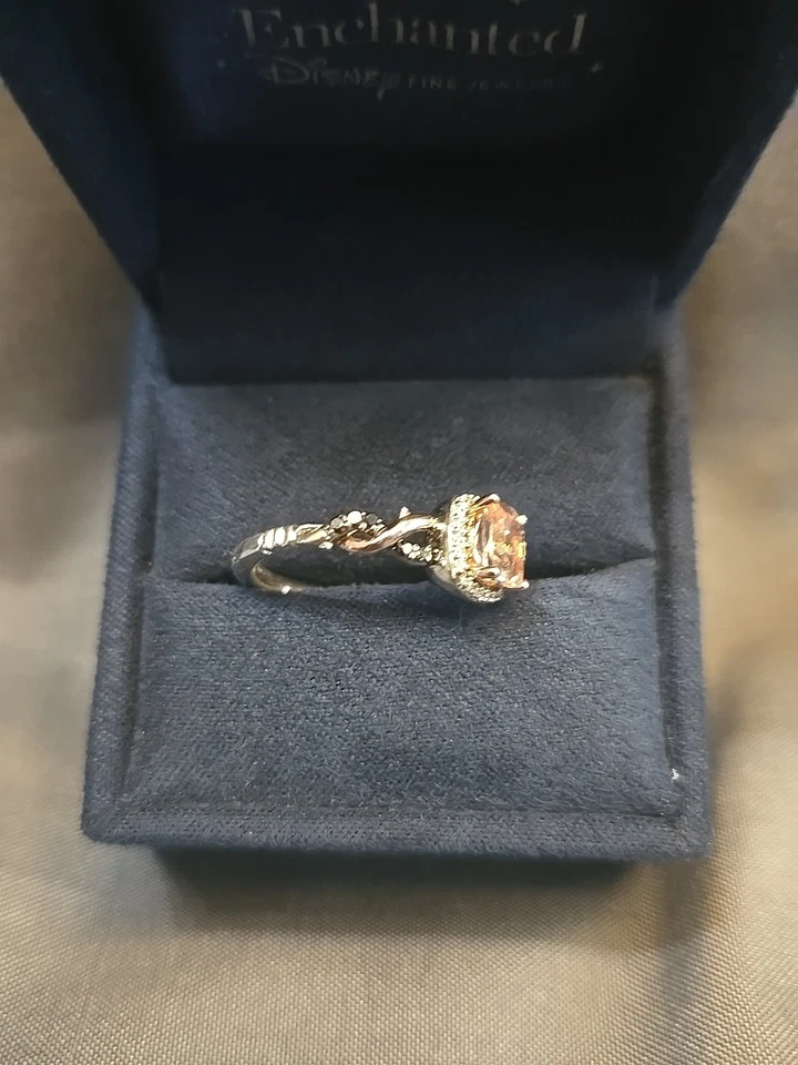 Villanos Disney Encantados Morganita Maléfica Diamante Negro Oro Rosa/Esterlina Foto 2 de 4