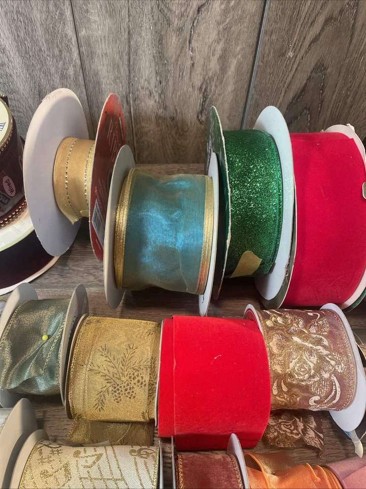 Lote de 50 rolos de fita decoração diária Natal feriado artesanato em corda - Imagem 3 de 4