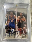 1998-99 Stadium Club Co-Signers Larry Johnson Tim Duncan Dual Auto RARE