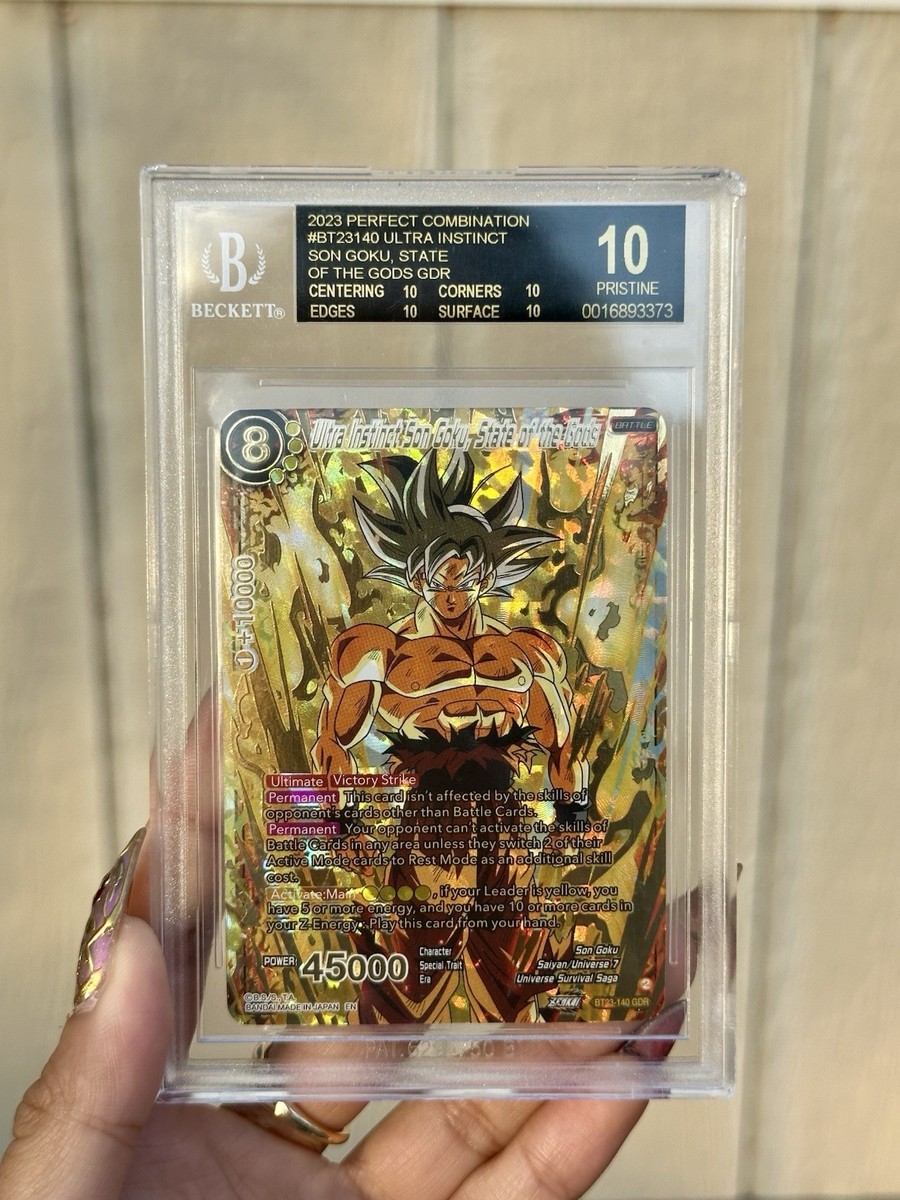 Dragon Ball Super Ultra Instinct Goku State Of The Gods GDR BGS 10 BLACK  LABEL | eBay