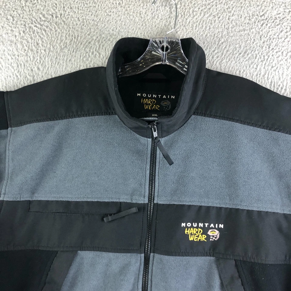 Chaqueta Mountain Hardwear Gore Windstopper Para Hombre 2XL Gris Polar Cremallera Completa Gorpcore Foto 2 de 4