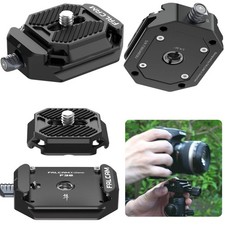 ULANZI F38 Camera Quick Release Plate w 1/4" to 3/8" Screw Thread, Quick Rele...