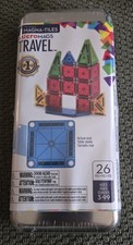NEW MAGNA-TILES microMAGS 26pc Magnetic Travel Set – Portable Building Toy