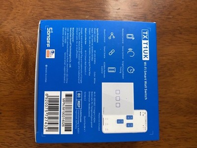 Smart up your home with the SONOFF TX T1 UK Wi-Fi Smart Wall Switch.