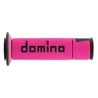 Griffbezug Domino Motorrad On Road A450 Fuchsia-Schwarz Offenes Ende 120-125Mm (