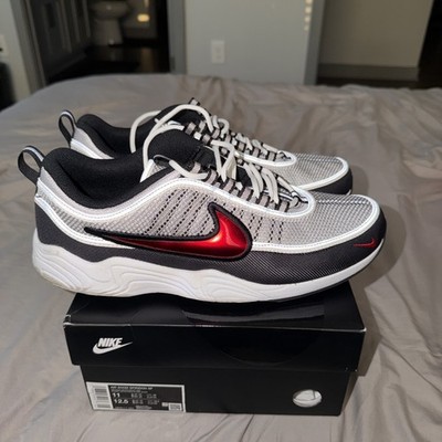 Air Zoom Spiridon SP Red Silver Black Sneakers Size 11 HF9117-001