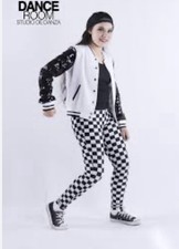 Weissman 80  s Hip Hop Dance Costume Checkered Pants Tank Jacket Hat Jazz Size MC