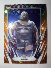 Topps Chrome WWE 2026 Orange Logofractor Mark Henry #15/25 Wrestlemania Card