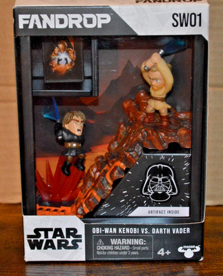 Fandrop Star Wars Obi-Wan Kenobi vs Darth Vader SW01 NIB Mustafar Duel Diorama
