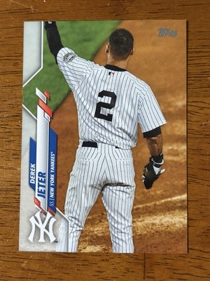 Derek Jeter  2020 Topps Update Series SSP Photo Variation #U-257 Back of Jersey