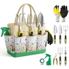 10-Piece Heavy Duty Gardening Tool Set with Organizer Bag - Ideal Gifts for