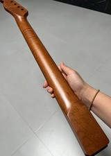 Discount Stainless 22fret Rosewood Roasted Flame Maple Electric guitar Neck DIY