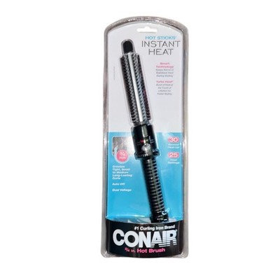 Conair Hot Sticks Instant Heat 3/4'' Hot Brush Curling Iron Smart Technology NIP