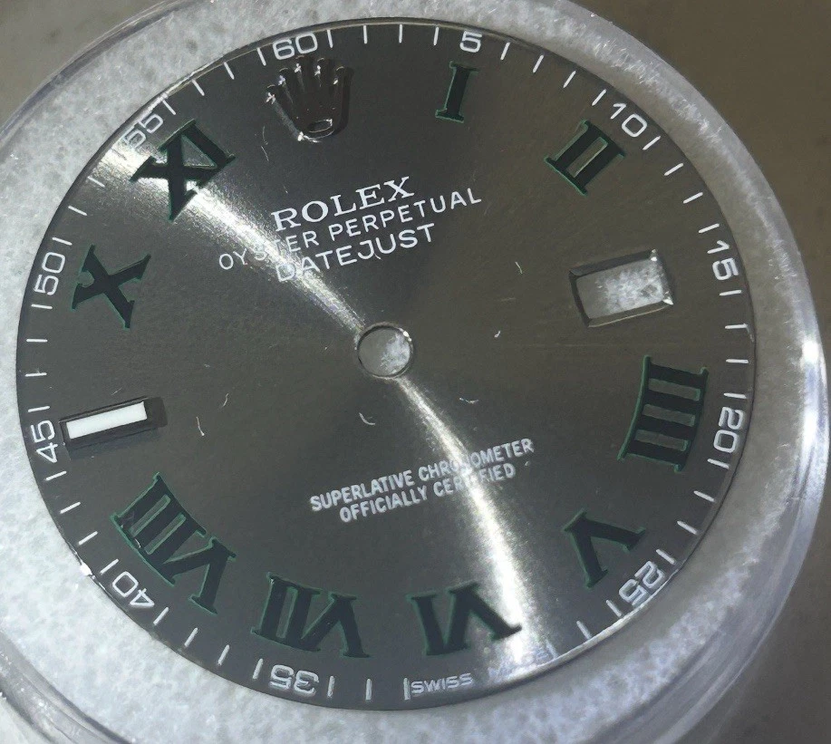 劳力士男式 36 毫米 Datejust 定制温布尔登表盘适用于 16014 16030 16200 116234 — 第 2/3 张图片