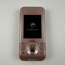 Sony Ericsson W580i Walkman Metro Pink White Slider Phone Rogers Locked Tested