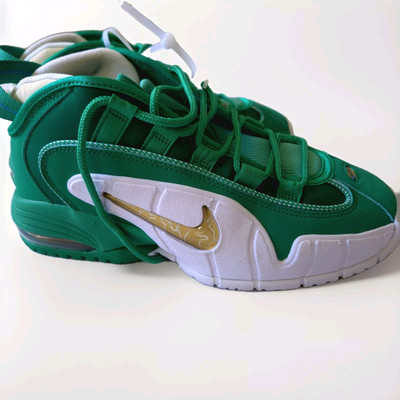 Nike Air Max Penny 1 Stadium Green White Gold Shoes FQ8827  display picture 1
