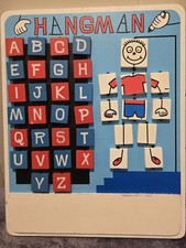 Melissa and Doug Travel Hangman Game Wooden Board with Erasable Whiteboard