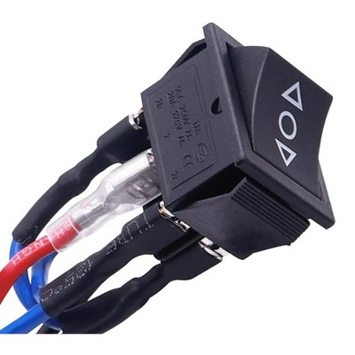 Wired Rocker Switch Boot Rocker Switch Automatisch Schalter DC Motor 6 Pin 3 ...