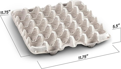 Multipurpose Egg Flats in Biodegradable Pulp Fiber - 15 Pack for Home & Hobby - Picture 5 of 11