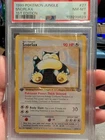 Pokémon TCG 1st Edition Snorlax 27/64 Jungle Non-Holo PSA 8 RECENT CERT