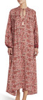 Natalie Martin LIzzy Pink Voluminous Maxi Dress Size S Floral Dahlia Print $398