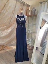 Mascara Code15 Prom Navy Blue Long Gown Size UK 10