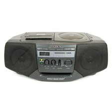 Sony CFD-V15 CD Radio Cassette Player Boombox With Power Cord Tested VGC