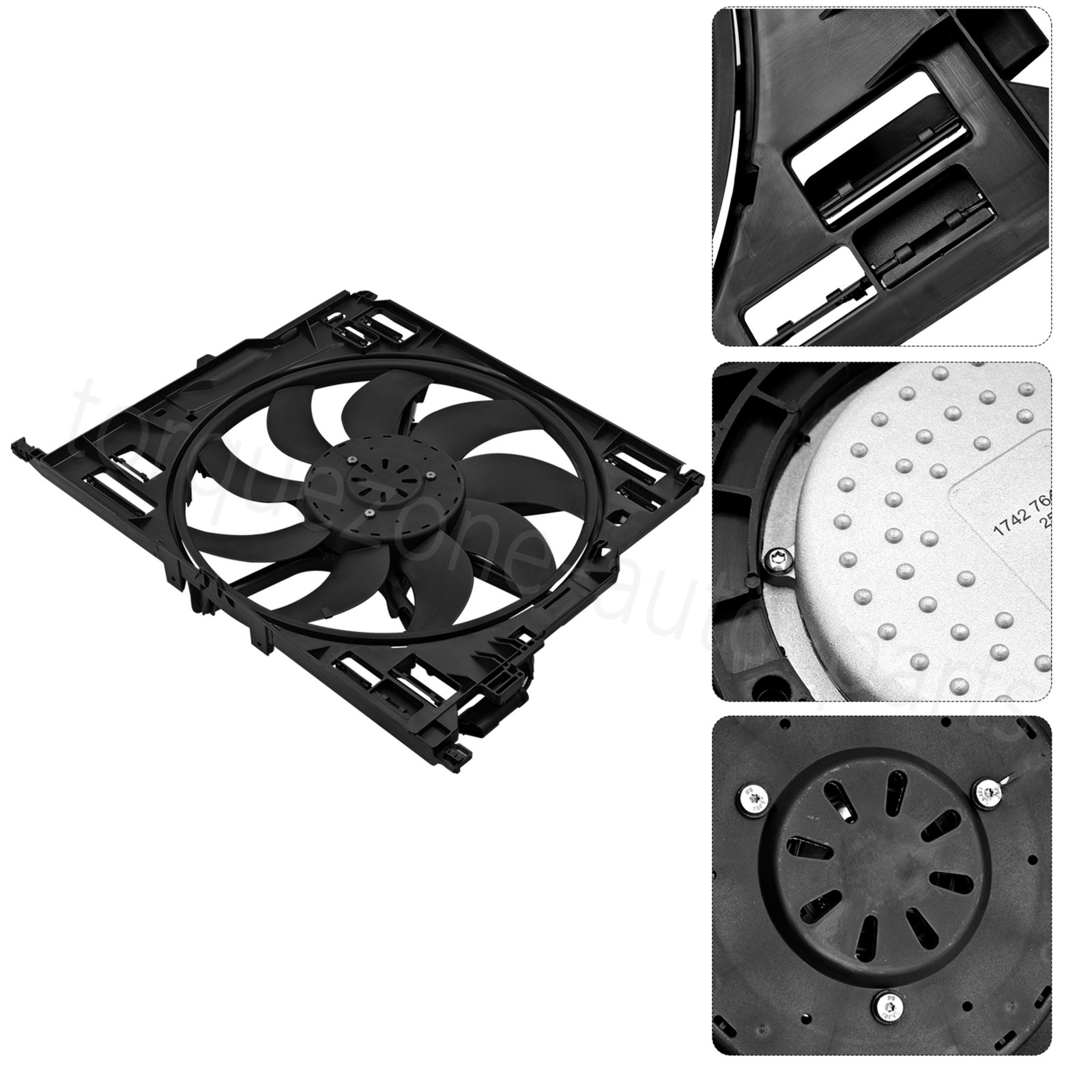 For 2011-2016 BMW 535i 640i 740i Cooling Fan Assembly Radiator 850 W 17427647652