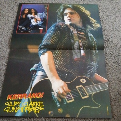    DOUBLE SIDED POSTER KERRANG GUNS N ROSES SHADOW KING 1980S 90S ADVERT