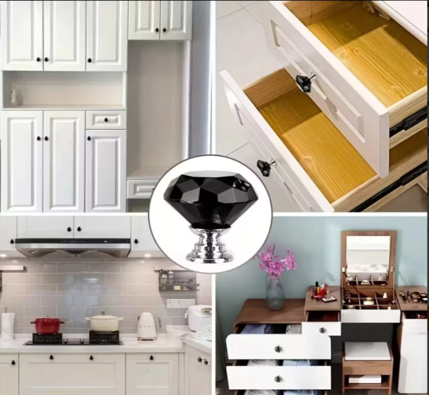 2-20PCS Door Knobs Cabinet Handles Cupboard Drawer Kitchen Stainless Steel DIY - Image 4 of 4