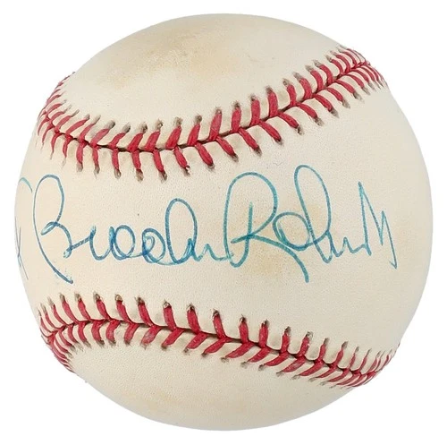 Brooks Robinson Signed OAL Budig Baseball - JSA