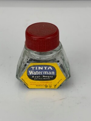 Waterman Mini 1 oz Ink Bottle Tilt Bottle High Cap 13 mm, Spain (e483)