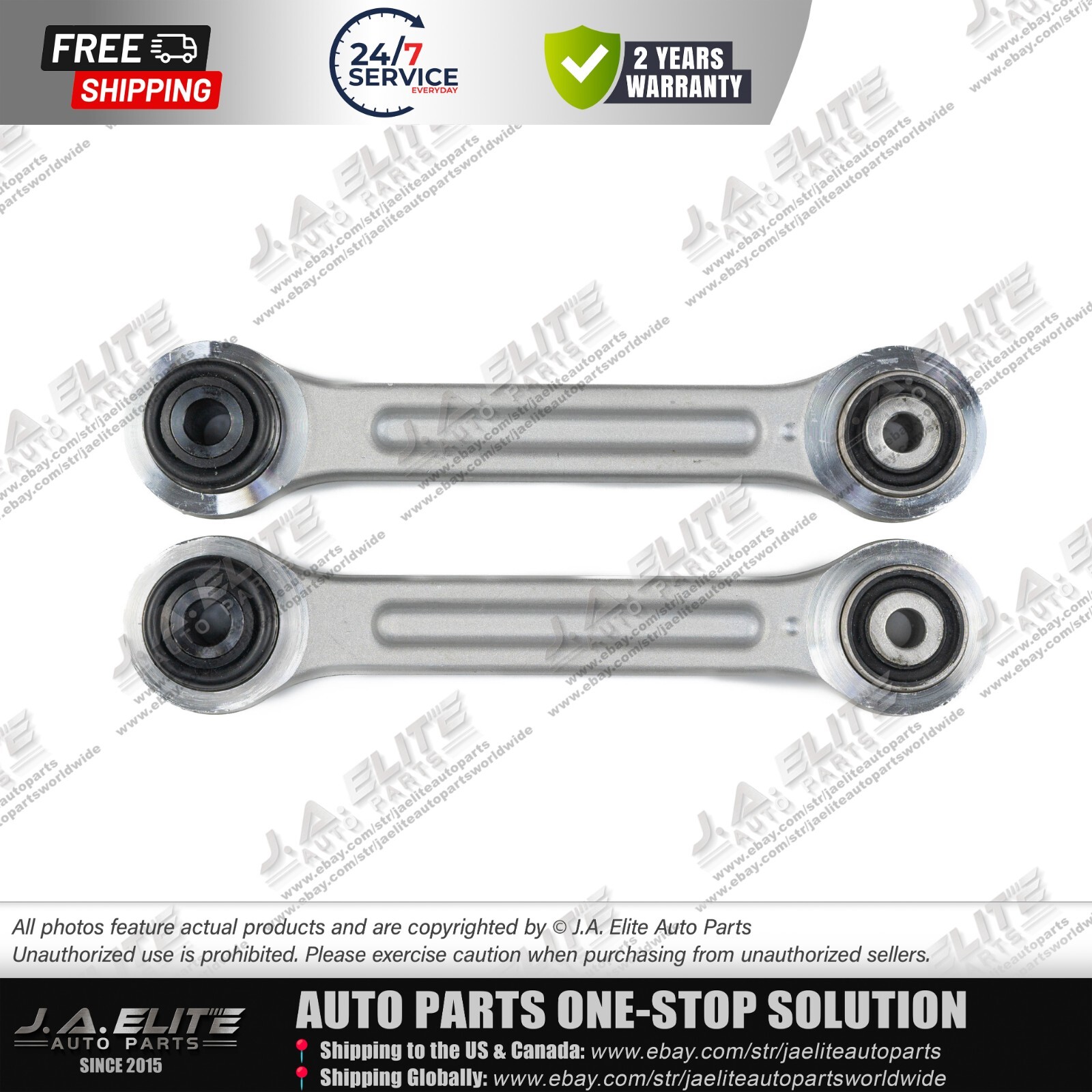 2pcs Rear Control Arm Side Rods fit Maserati Ghibli Quattroporte 2014+ 670006273