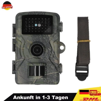 MARKENLOS Cámara de caza 1080P cámara de caza detector de movimiento trampa fotográfica IR LED visión nocturna IP66 DHL