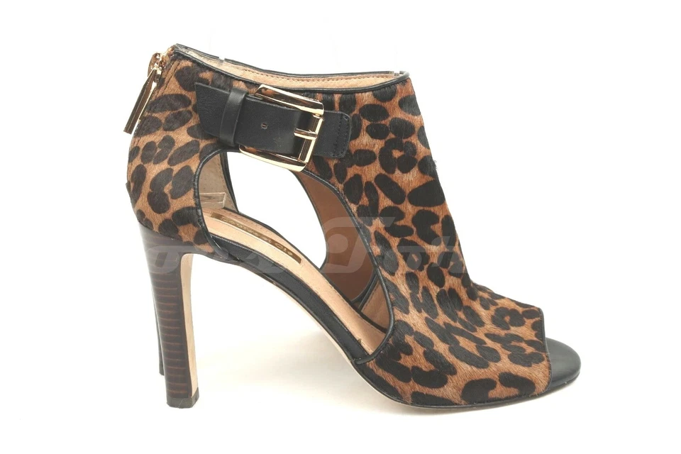 Sandalias Louise Et Cie de cuero con correa al tobillo con estampado de leopardo para mujer talla 5,5 B Foto 4 de 4