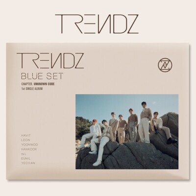 TRENDZ BLUE SET CHAPTER. UNKNOWN CODE 1st Single Album CD+Buch+3 Karte+Lyric+etc