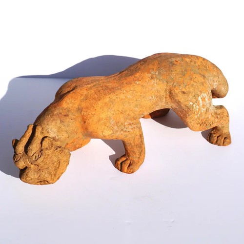 Han Dynasty Pottery Sculpture of a Winged Lion Mythical Beast TL Tested - Picture 11 of 13