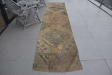 Cool Rug, Vintage Rug, Turkish Rugs, Moroccan Rug, 2.7x12.2 ft Runner Rug