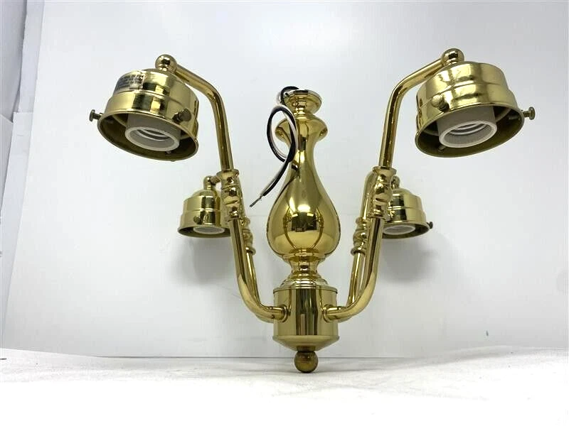 Lámpara de araña clásica Casablanca "Brass Radiance" Foto 2 de 4