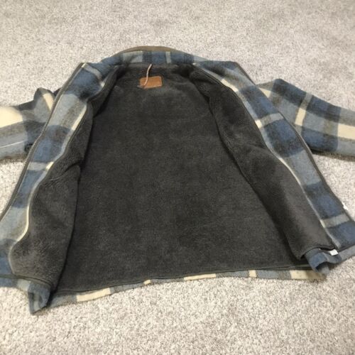 Vtg 1970s Woolrich Mackinaw Cruiser Wool Jacket RARE COLOR USA Sherpa Lined Blue - Picture 11 of 15
